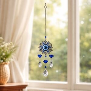 NEW, Blue Evil Eye Sun Catcher